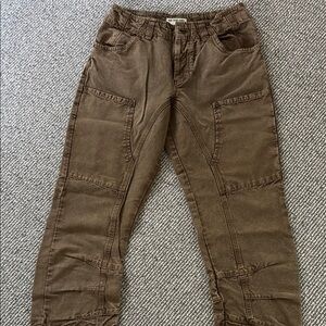 We The Free Brown Casual Pants Relaxed Fit